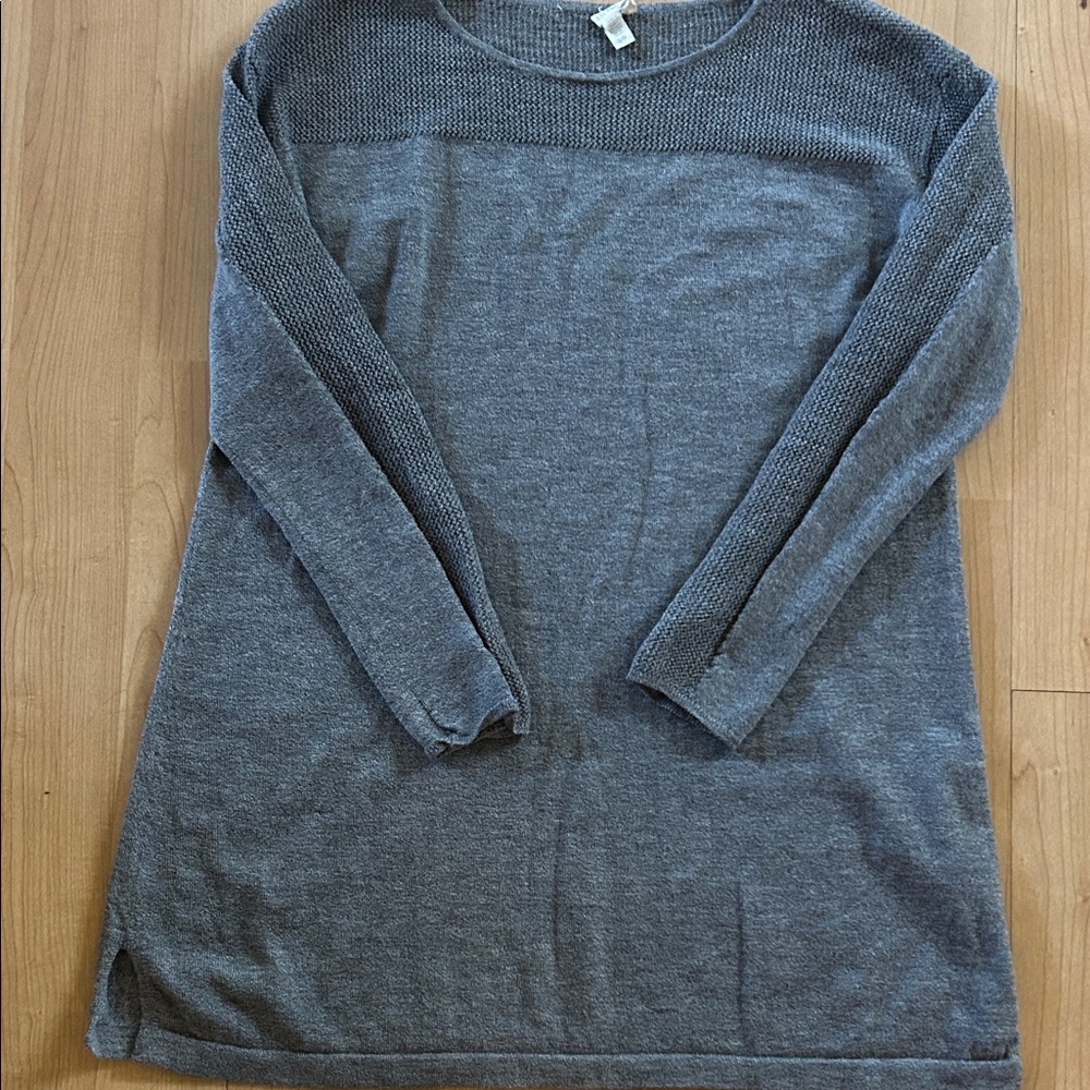 Eileen Fisher Gray Crew Neck Sweater